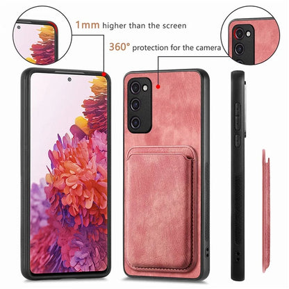 D12 For Samsung Galaxy S20 Lite / S20 FE / S20 FE 5G / S20 FE 2022 Case Detachable Card Case Shell