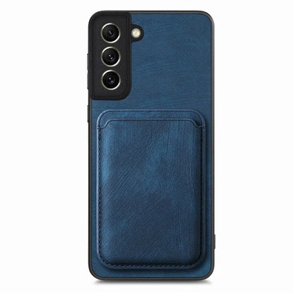 D12 For Samsung Galaxy S21 FE 5G Mobile Phone PU+TPU Cover with Detachable Magnetic Card Case