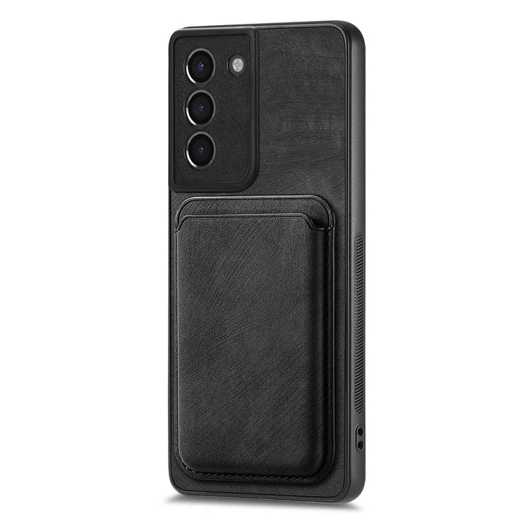D12 For Samsung Galaxy S21 4G / 5G Detachable Magnetic Card Case Mobile Phone Cover