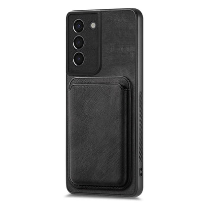 D12 For Samsung Galaxy S21 4G / 5G Detachable Magnetic Card Case Mobile Phone Cover