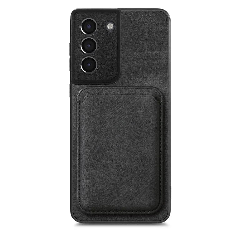 D12 For Samsung Galaxy S21 4G / 5G Detachable Magnetic Card Case Mobile Phone Cover