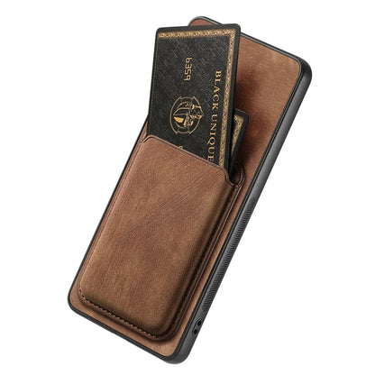 D12 For Samsung Galaxy S21 4G / 5G Detachable Magnetic Card Case Mobile Phone Cover