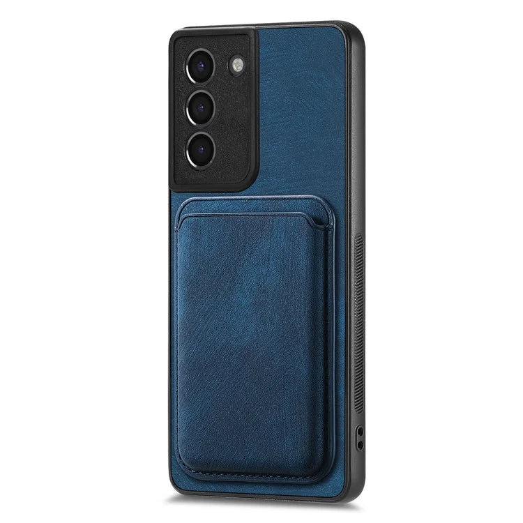 D12 For Samsung Galaxy S21 4G / 5G Detachable Magnetic Card Case Mobile Phone Cover