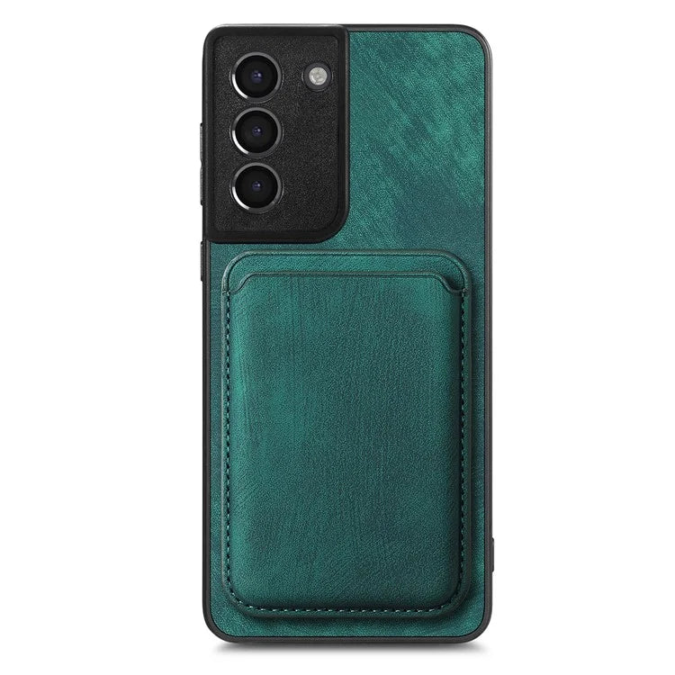 D12 For Samsung Galaxy S21 4G / 5G Detachable Magnetic Card Case Mobile Phone Cover