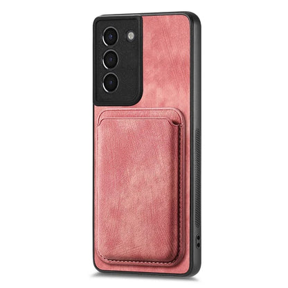 D12 For Samsung Galaxy S21 4G / 5G Detachable Magnetic Card Case Mobile Phone Cover