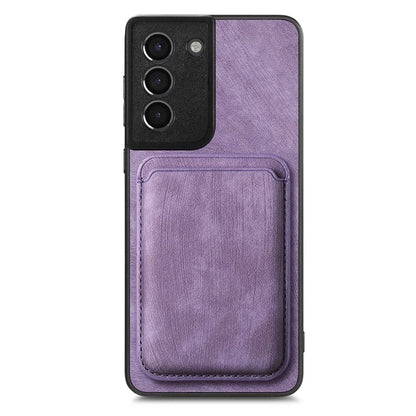 D12 For Samsung Galaxy S21 4G / 5G Detachable Magnetic Card Case Mobile Phone Cover