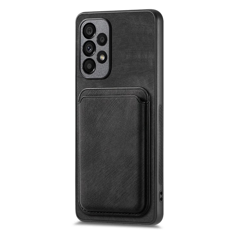 D12 For Samsung Galaxy A13 4G Cell Phone Case Shock-absorbing Card Holder PU+TPU Cover