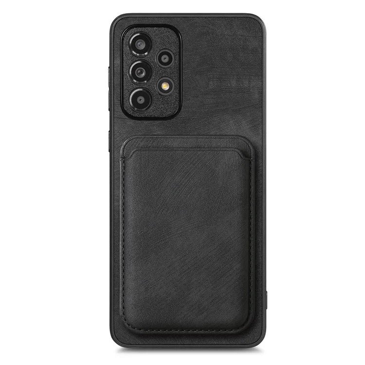 D12 For Samsung Galaxy A13 4G Cell Phone Case Shock-absorbing Card Holder PU+TPU Cover