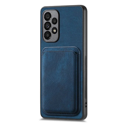 D12 For Samsung Galaxy A13 4G Cell Phone Case Shock-absorbing Card Holder PU+TPU Cover