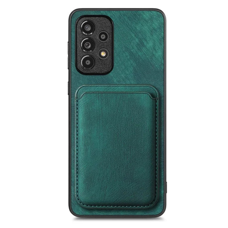 D12 For Samsung Galaxy A13 4G Cell Phone Case Shock-absorbing Card Holder PU+TPU Cover
