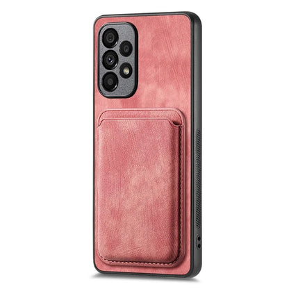 D12 For Samsung Galaxy A13 4G Cell Phone Case Shock-absorbing Card Holder PU+TPU Cover