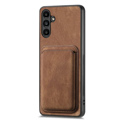 D12 For Samsung Galaxy A54 5G Back Shell Detachable Card Holder PU+TPU Phone Cover