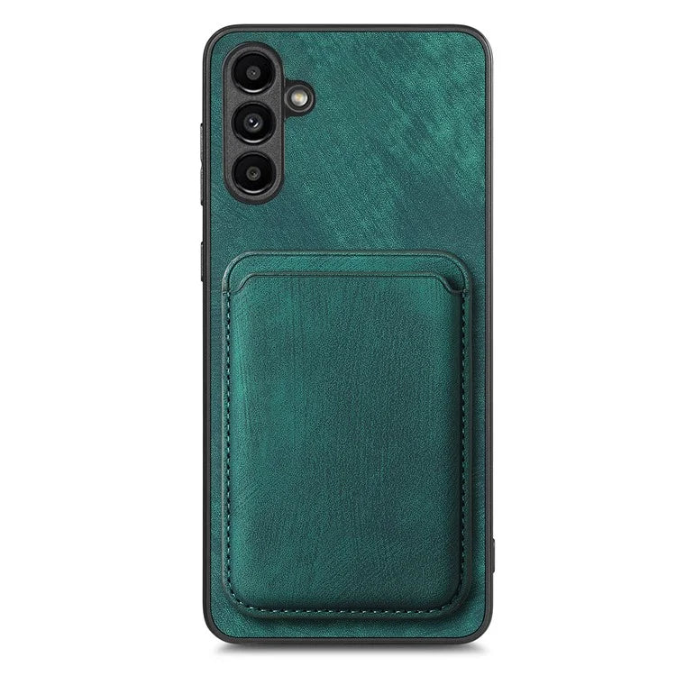D12 For Samsung Galaxy A54 5G Back Shell Detachable Card Holder PU+TPU Phone Cover