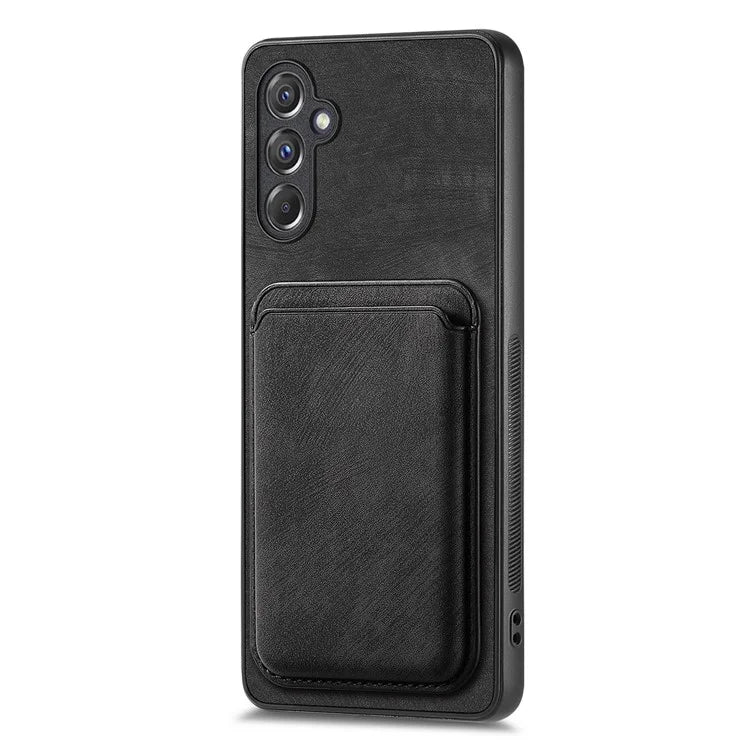 D12 For Samsung Galaxy A15 4G / 5G Case Detachable Magnetic Card Holder PU+TPU Phone Cover