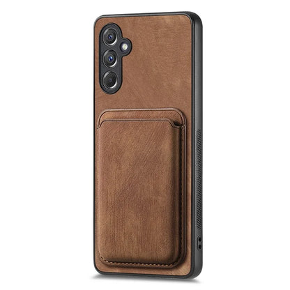 D12 For Samsung Galaxy A15 4G / 5G Case Detachable Magnetic Card Holder PU+TPU Phone Cover