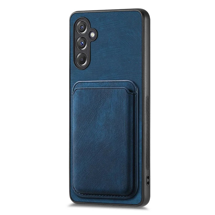 D12 For Samsung Galaxy A15 4G / 5G Case Detachable Magnetic Card Holder PU+TPU Phone Cover