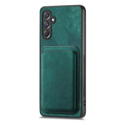 D12 For Samsung Galaxy A15 4G / 5G Case Detachable Magnetic Card Holder PU+TPU Phone Cover