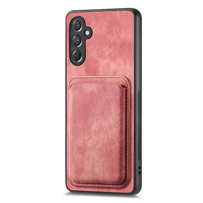 D12 For Samsung Galaxy A15 4G / 5G Case Detachable Magnetic Card Holder PU+TPU Phone Cover