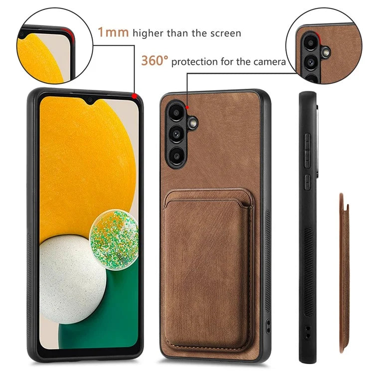 D12 For Samsung Galaxy A13 5G Cell Phone Cover with Detachable Magnetic Card Case