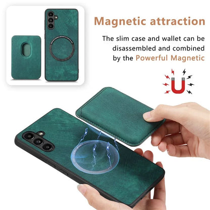 D12 For Samsung Galaxy A13 5G Cell Phone Cover with Detachable Magnetic Card Case