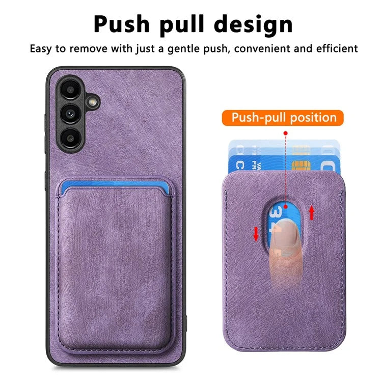 D12 For Samsung Galaxy A13 5G Cell Phone Cover with Detachable Magnetic Card Case