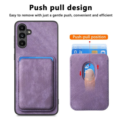 D12 For Samsung Galaxy A13 5G Cell Phone Cover with Detachable Magnetic Card Case
