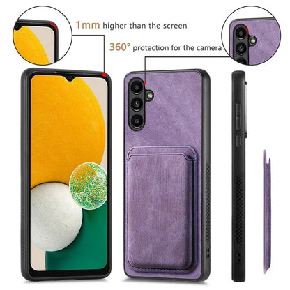 D12 For Samsung Galaxy A13 5G Cell Phone Cover with Detachable Magnetic Card Case