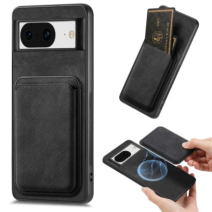 D12 For Google Pixel 8 Anti-scratch Detachable Magnetic Card Case Phone Cover
