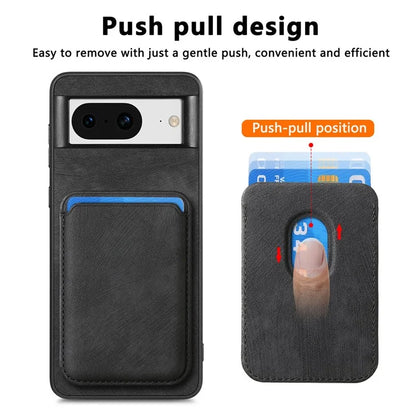 D12 For Google Pixel 8 Anti-scratch Detachable Magnetic Card Case Phone Cover