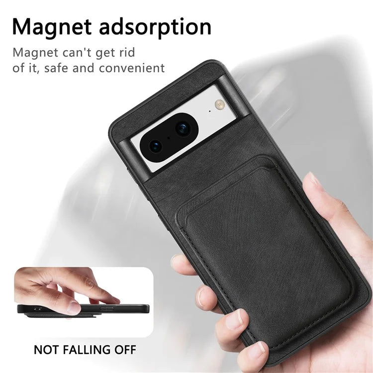 D12 For Google Pixel 8 Anti-scratch Detachable Magnetic Card Case Phone Cover