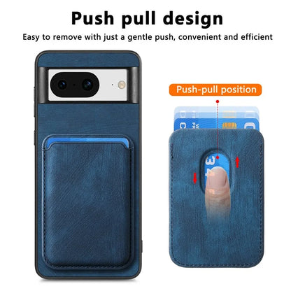 D12 For Google Pixel 8 Anti-scratch Detachable Magnetic Card Case Phone Cover