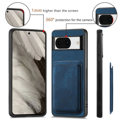 D12 For Google Pixel 8 Anti-scratch Detachable Magnetic Card Case Phone Cover