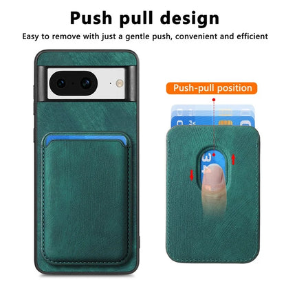 D12 For Google Pixel 8 Anti-scratch Detachable Magnetic Card Case Phone Cover