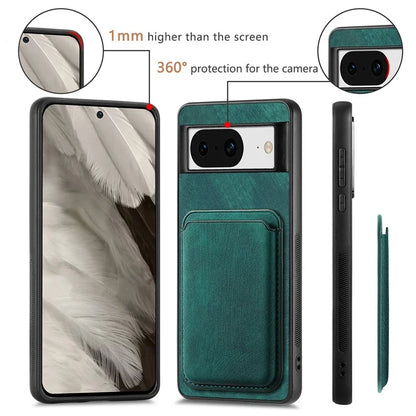 D12 For Google Pixel 8 Anti-scratch Detachable Magnetic Card Case Phone Cover