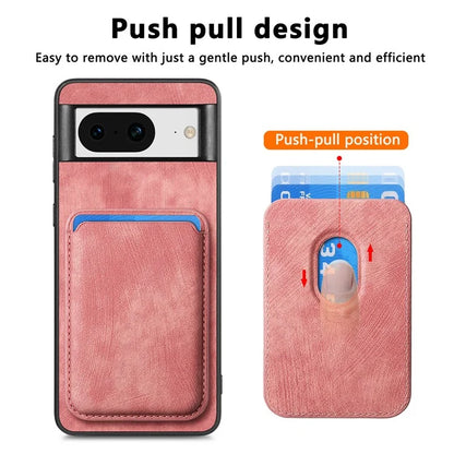 D12 For Google Pixel 8 Anti-scratch Detachable Magnetic Card Case Phone Cover