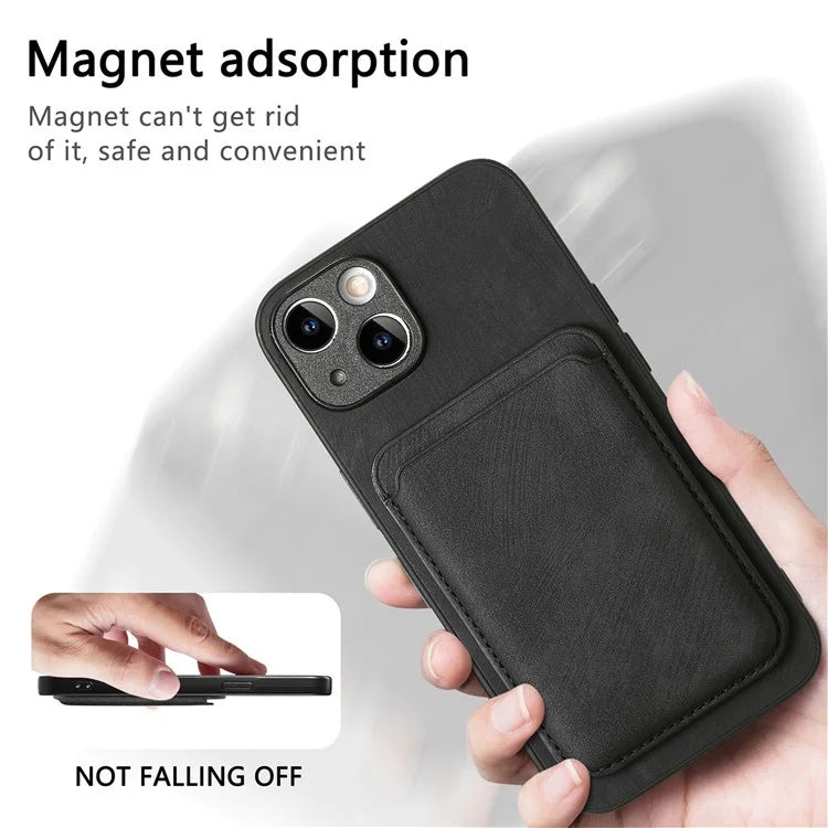 D12 For iPhone 14 Detachable Magnetic Card Case Shockproof Phone Cover