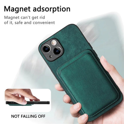 D12 For iPhone 14 Detachable Magnetic Card Case Shockproof Phone Cover