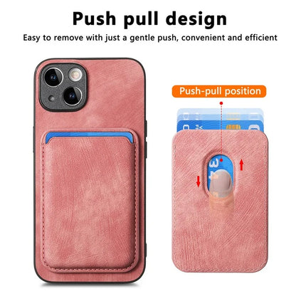 D12 For iPhone 14 Detachable Magnetic Card Case Shockproof Phone Cover