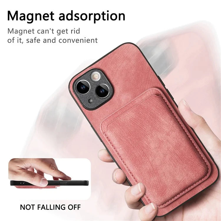 D12 For iPhone 14 Detachable Magnetic Card Case Shockproof Phone Cover