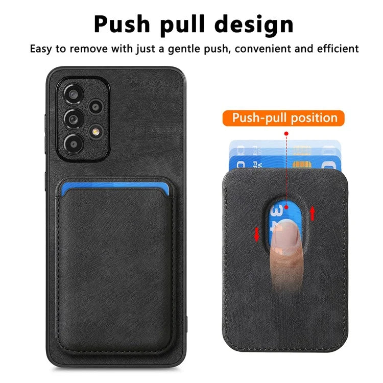 D12 For Samsung Galaxy A53 5G Cover Detachable Magnetic Card Case Phone Shell