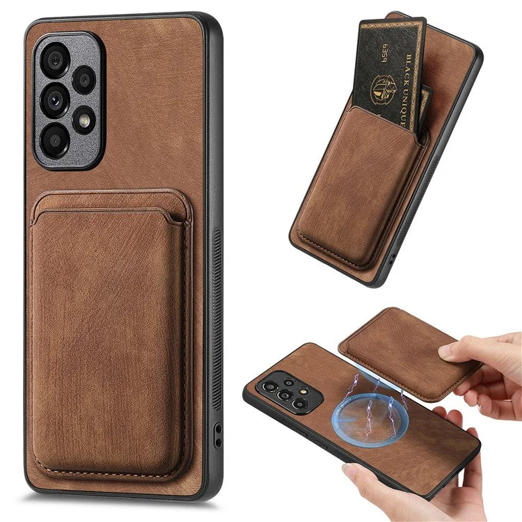 D12 For Samsung Galaxy A53 5G Cover Detachable Magnetic Card Case Phone Shell