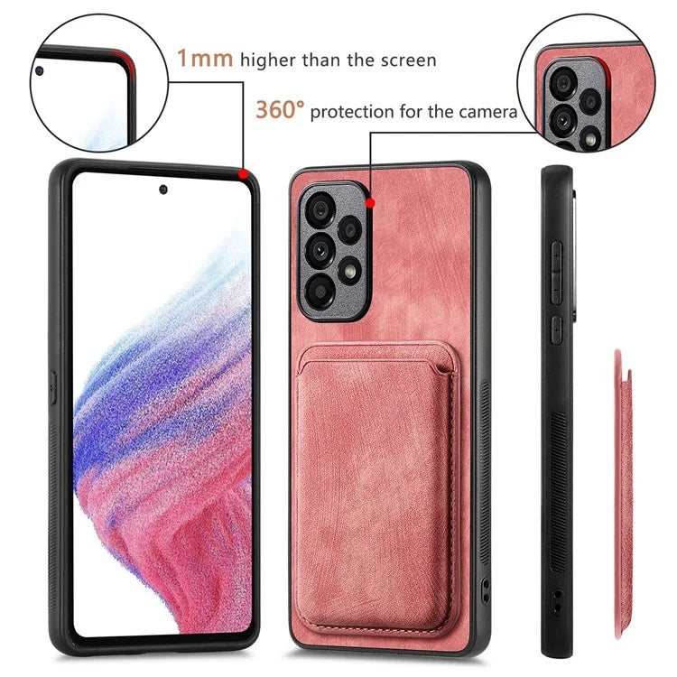 D12 For Samsung Galaxy A53 5G Cover Detachable Magnetic Card Case Phone Shell