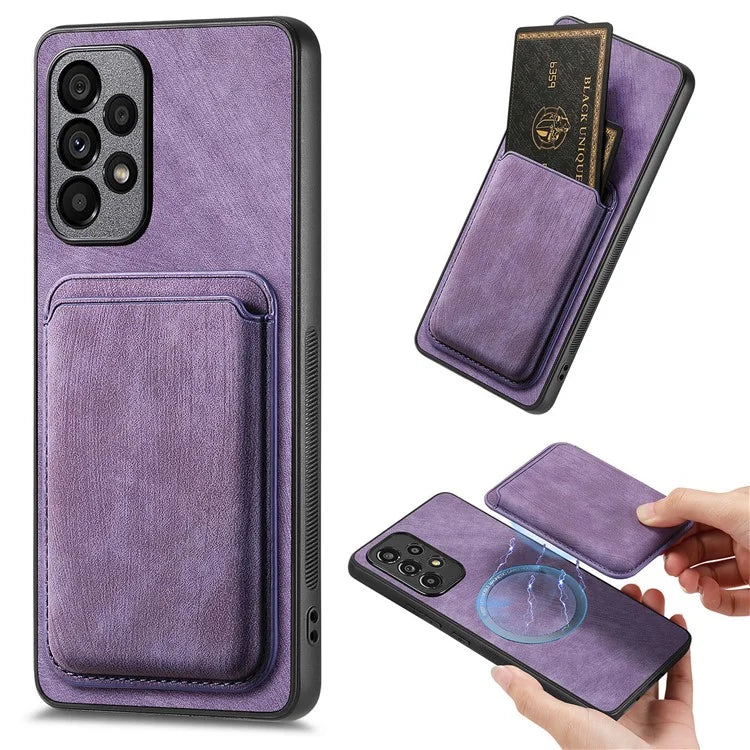 D12 For Samsung Galaxy A53 5G Cover Detachable Magnetic Card Case Phone Shell