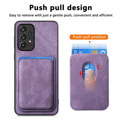 D12 For Samsung Galaxy A53 5G Cover Detachable Magnetic Card Case Phone Shell