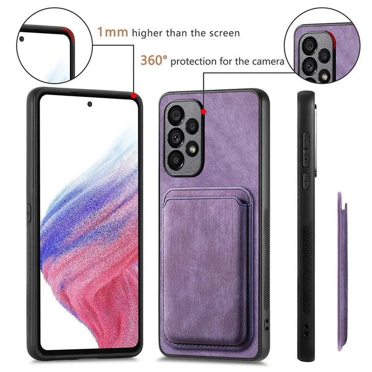 D12 For Samsung Galaxy A53 5G Cover Detachable Magnetic Card Case Phone Shell