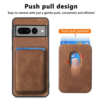 D12 For Google Pixel 7 Pro 5G Detachable 2-in-1 Magnetic Card Case Cell Phone Cover