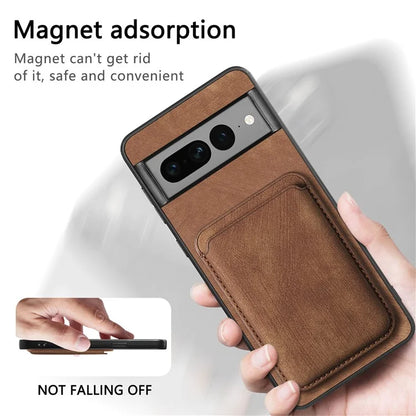 D12 For Google Pixel 7 Pro 5G Detachable 2-in-1 Magnetic Card Case Cell Phone Cover