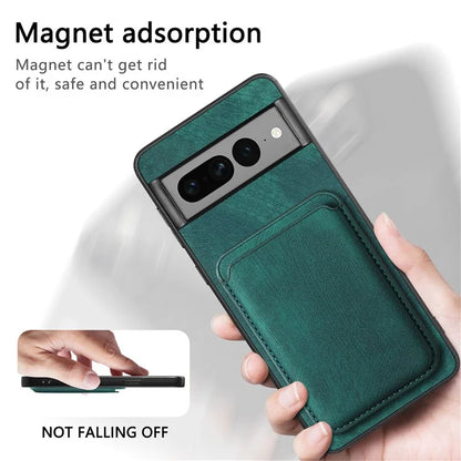 D12 For Google Pixel 7 Pro 5G Detachable 2-in-1 Magnetic Card Case Cell Phone Cover