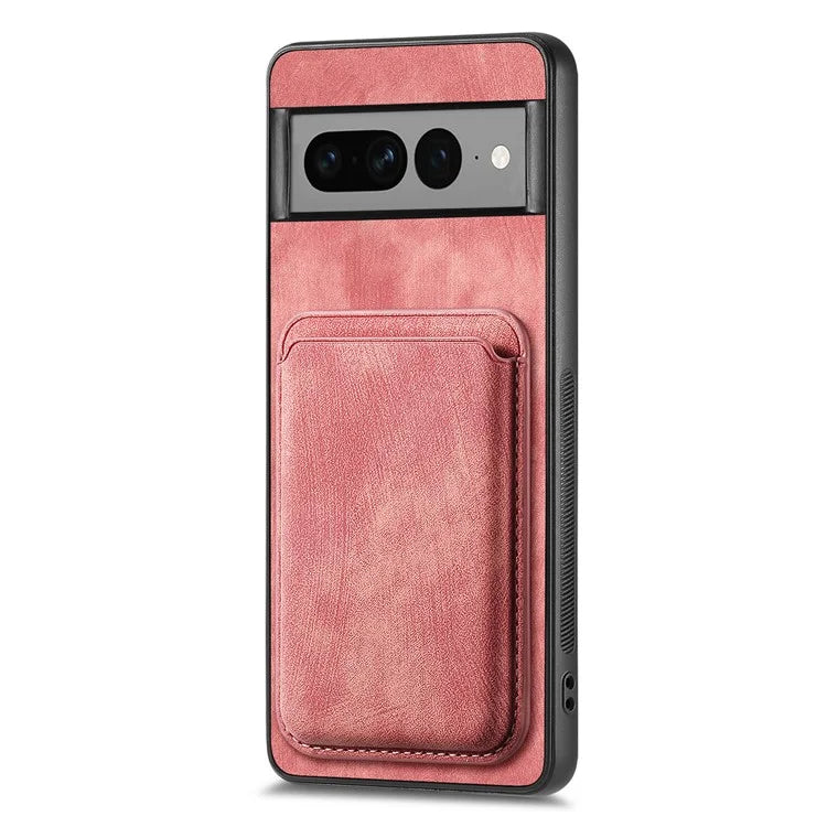 D12 For Google Pixel 7 Pro 5G Detachable 2-in-1 Magnetic Card Case Cell Phone Cover