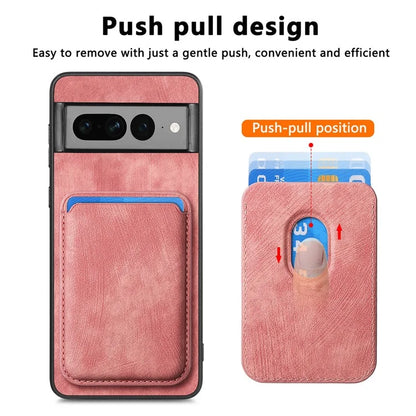 D12 For Google Pixel 7 Pro 5G Detachable 2-in-1 Magnetic Card Case Cell Phone Cover
